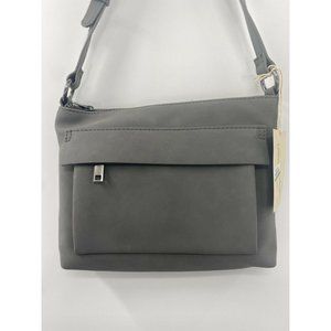 Universal Thread Zip Closure Crossbody Bag Gray Ne